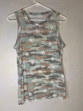 Lucky Brand Sage Camo & Star Tank